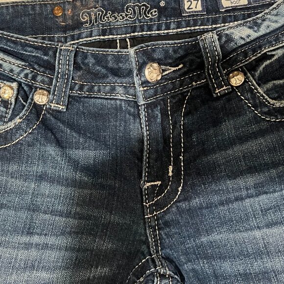 Miss Me Womens Embellished Boot Cut Jeans JP5124B7 SIZE 27 - Picture 9 of 15